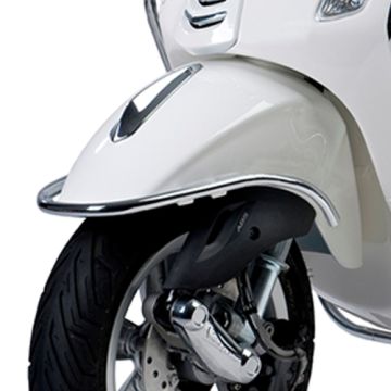 Dekorative Halterung für den vorderen Kotflügel Vespa Primavera Chrom 50-125-150 <-2018 1b000975 1B000975 original