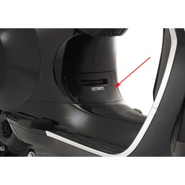 Ventilkörper Schild Vespa Sprint schwarz lucido 94 piaggio original 6736190090