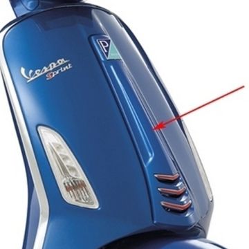 Frontscheibe Mitte Vespa Sprint blau azzurro 261/a piaggio original 1b000203000dq