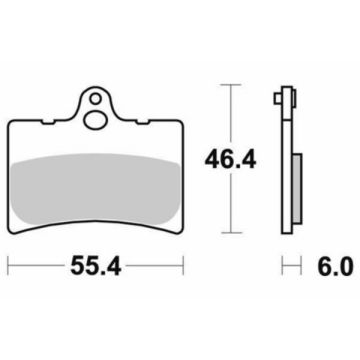 Bremsbelagsatz fds/für sbs 126hf
