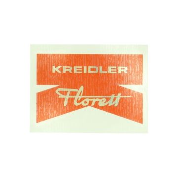 Aufkleber hinten kotflügel kredler florett rot/gold