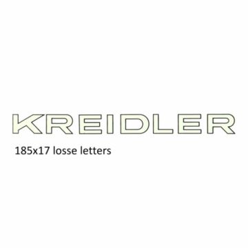 Sticker word [Kreidler] weiß/schwarz