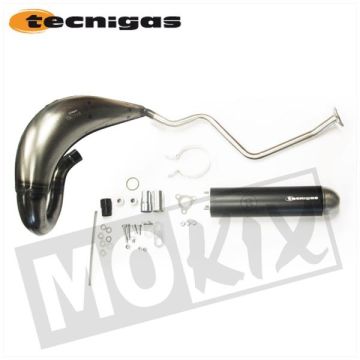 Auspuff Malaguti XSM/XTM/Yamaha DT50/Peugeot XPS/E-nox Stahl Tecnigas