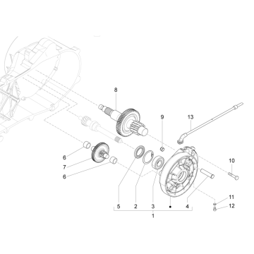 Getriebe Vespa Sprint 4-Takt 3-Ventil (Euro4 IGET)