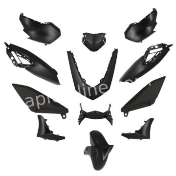 Verkleidungskit Yamaha NMAX 2021-> matt schwarz 12 Stk