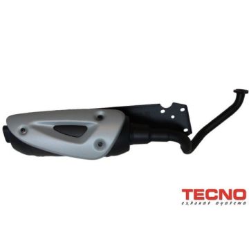 Auspuff komplett Model standard straight fox 2003 schwarz Tecno