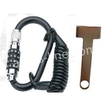 Zahlenschloss Karabiner mit Erinnerungskabel