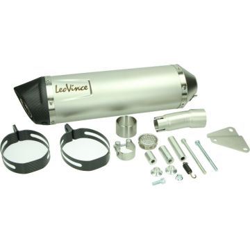 Piaggio MP3 500cc Aluminium/Kohleauspuff | Leovince lv one evo