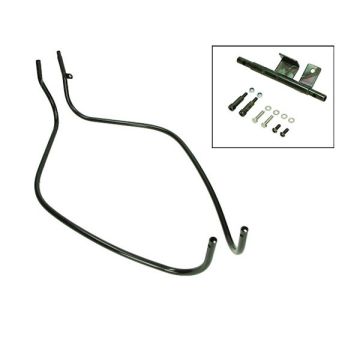 dekorativer Fronthaltersatz (hergestellt in der EU) LX/Vespa/Vespa S, glänzend schwarz