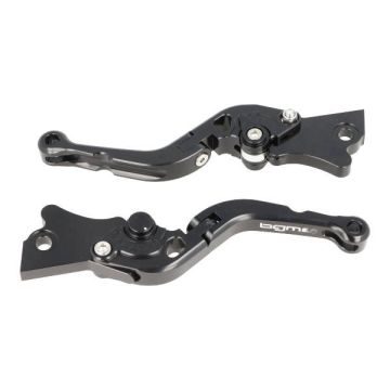 Einstellbarer CNC-Bremsgriffsatz Vespa GTS125/GTS250/GTS300cc schwarz/schwarz BGM