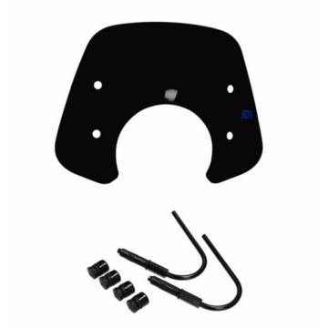 Windschutzscheibe klein/sport Schwarz glänzend Vespa GTS 125-300 2019-mei 2022