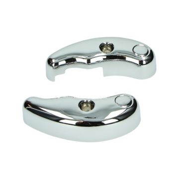 Zierstück Schwinge Vorderradgabel Retro/Tori Chrom unten links orig