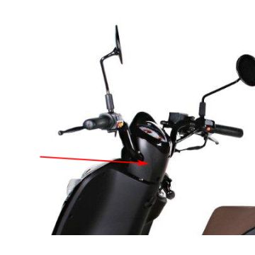 Lenkerabdeckung hinten/unten Sym Mio schwarz unlackiert original 53206-a7a-000-ka