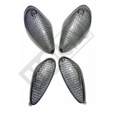 Blinklichtglas Piaggio Nrg Exteme set carbon