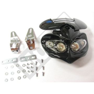 Scheinwerfer+Spoiler Tomos Quadro Halogen schwarz