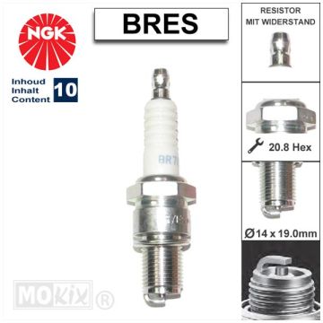 BOUGIE PIAGGIO NGK BR 8ES (10)