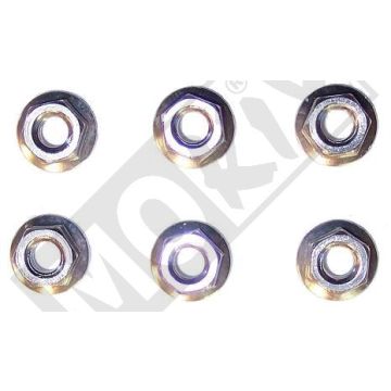 MUTTERNSATZ UNI M6 ALU. 6tlg SILBER