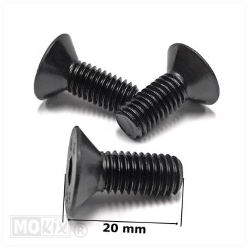 Bremsscheiben-Innensechskantschraube M8x20mm schwarz versenkt 3 Stück universal