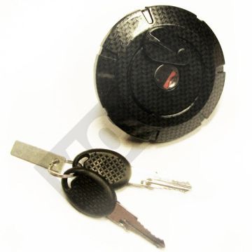 Benzintankdeckel mit Schloss Derbi Senda DRD 125cc carbon