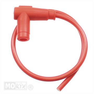 Zündkerzenstecker+Kabel rot 7mm