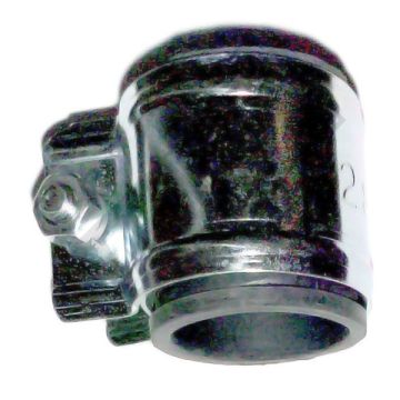 Auspuffschelle Verbindungsstück Bogen 28mm mit Gummi universal Innendurchmesser 28-30mm Silex