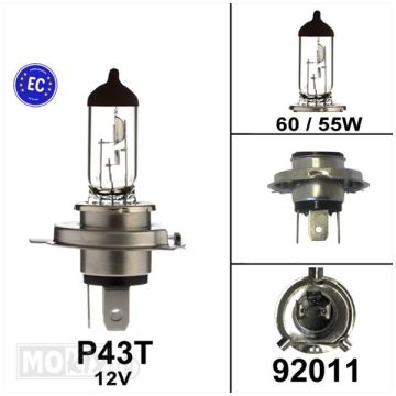Birne H4 P43t 12V 60/55W