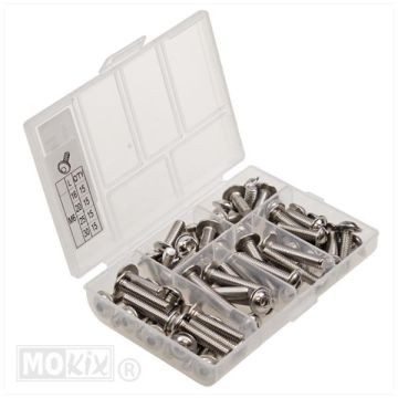 Sortie Box Blechschraube M6 Sechskant Edelstahl M6 x16/20/25/30 je 15 Stück (60 insgesamt)