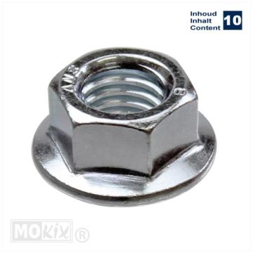 Flanschmutter M10 SW15 10 Stück Poller