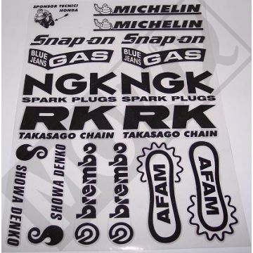 SPONSORENSET -HONDA SCHWARZ