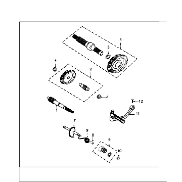 Antriebswellen - Kickstarter Peugeot Speedfight 4 4-Takt Blau/Schwarz