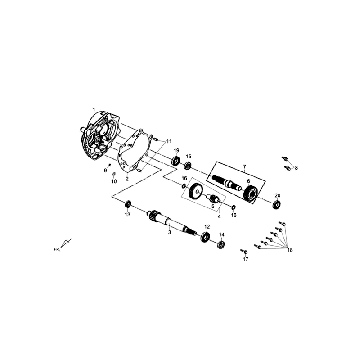 Sym Fiddle III Mattschwarze Antriebswellen