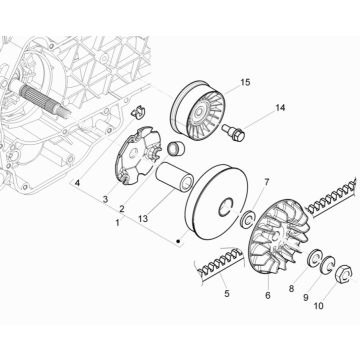 Piaggio MP3 300 ie E4 LT BUSINESS Antriebsriemenscheibe - SPORT NOABS-ABS 2016 - 2018 (EMEA)
