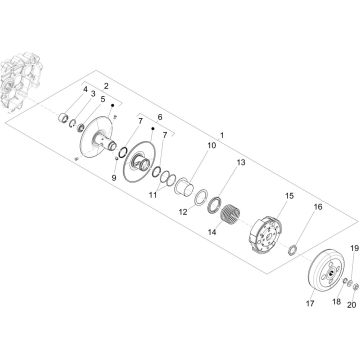 Piaggio Liberty 125 4-Takt 3V IE ABS-angetriebene Riemenscheibe (IGET Euro 5)