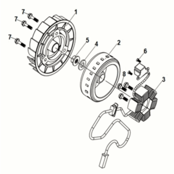 AC. gen assy Sym Jet 14 125I LC E5 2021-2024