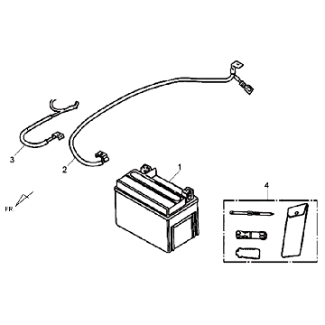 Akku Sym Allo (WH871) schwarz