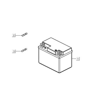 Batterie AGILITY 16+ 4T 125 Mattes Metallic-Silber