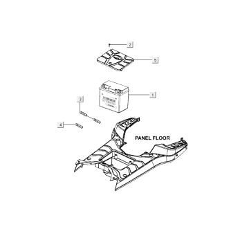 Batterie Kymco Agility RS 4-Takt rot