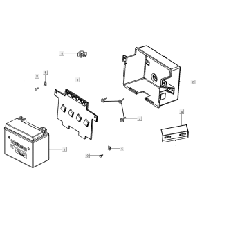 Batterie Kymco People S 50i E4 Mattbraun