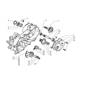 Hinterachse Beta Ark-K LC blau 2004 2-Takt