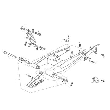 Schwinge SENDA R X-TREME 2007 E2 3ED