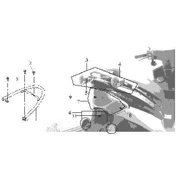 Gepäckträger Sym DD50 blau