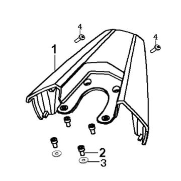 Gepäckträger hinten Generic Xor 50 2T AC 2009 Gelb