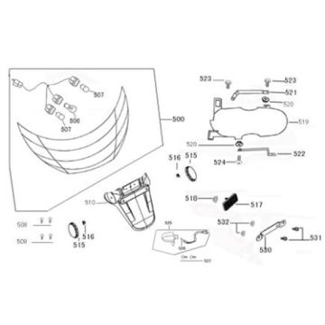 Rücklicht China Zip flach anthrazit