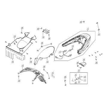 Rücklicht Kymco Gti 300i