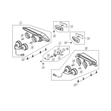 Rücklicht Kymco MXU 400