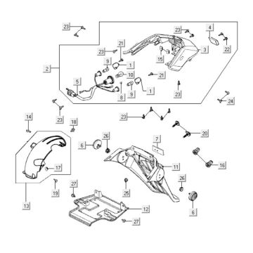 Rücklicht Kymco New Dink 200i