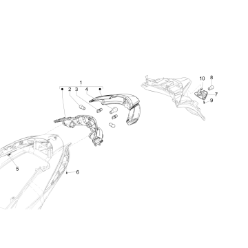 Rücklicht Piaggio Liberty 50 4-Takt (IGET Euro 4)