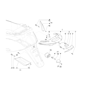 Rücklicht Piaggo Zip 4-Takt (Euro4-Einspritzung IGET)