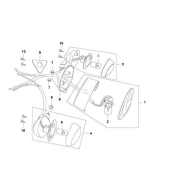 Rücklicht Rover Fun 4-Takt