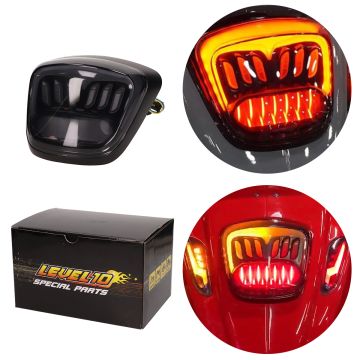 Rücklicht Vespa Sprint/Primavera LED Tube Smoke + Edge (mattschwarz) Level 10